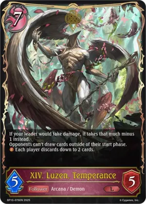 XIV. Luzen Temperance
