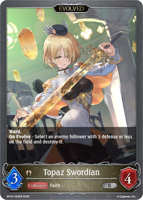 Topaz Swordian (Evolved) - P23 (Foil)