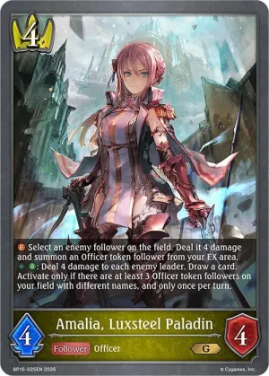 Amalia, Luxsteel Paladin