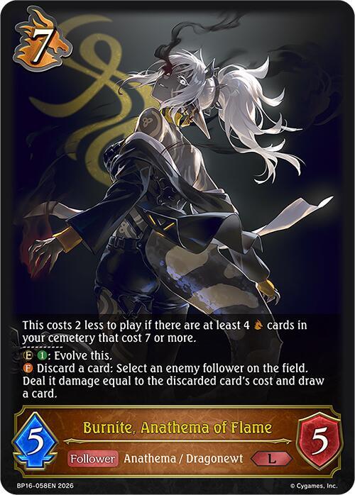 Burnite, Anathema of Flame