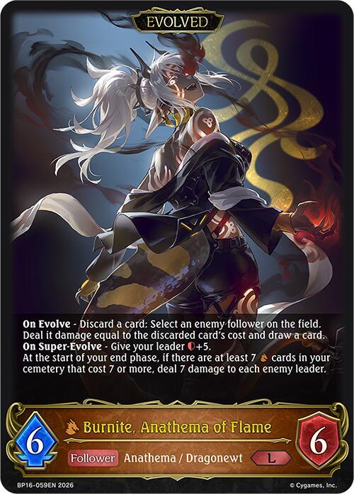 Burnite  Anathema of Flame (Evolved)