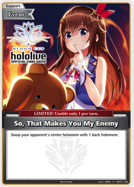 So - That Makes You My Enemy (P)