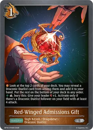 Red-Winged Admissions Gift