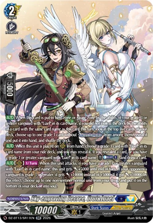 Sky engraving Decree Urut and Luael