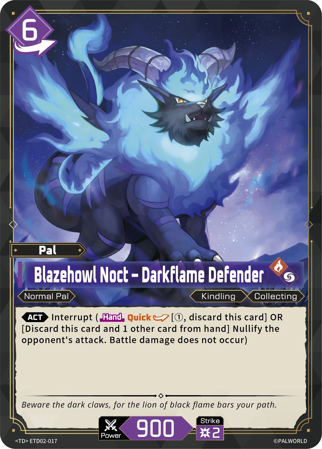Blazehowl Noct – Darkflame Defender