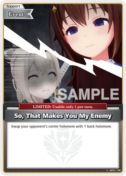 So That Makes You My Enemy U