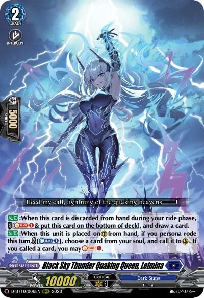 Black Sky Thunder Quaking Queen Leimina