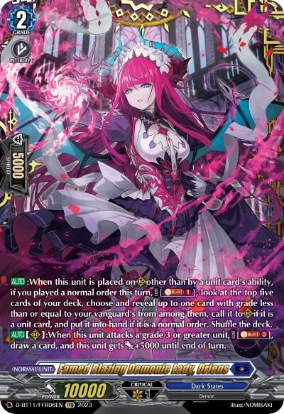 Famed Blazing Demonic Lady Oriens