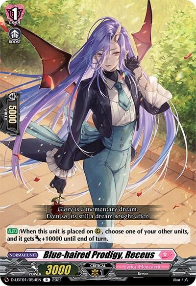 Blue haired Prodigy Receus