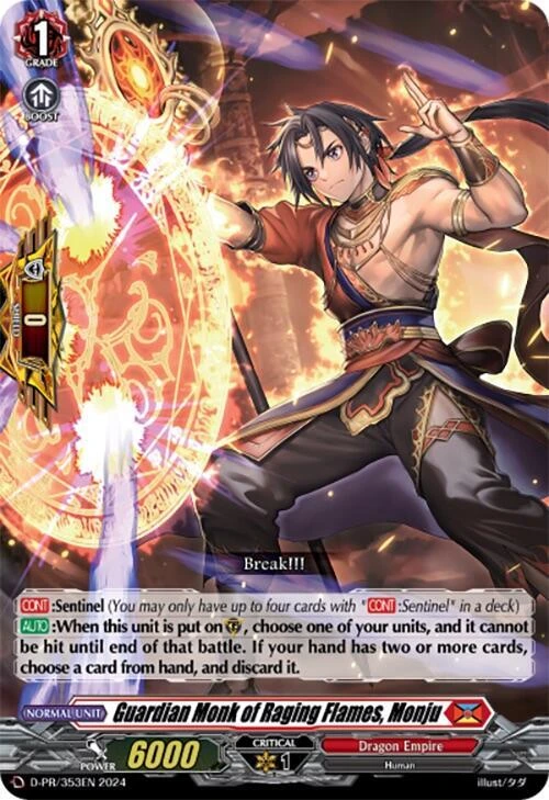 Guardian Monk of Raging Flames Monju