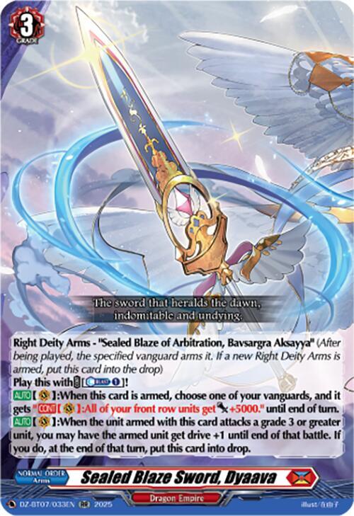 Sealed Blaze Sword Dyaava