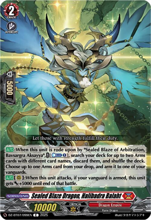 Sealed Blaze Dragon Halibadra Balaht