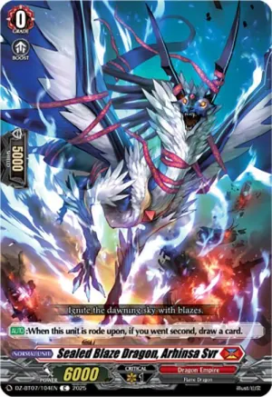Sealed Blaze Dragon Arhinsa Svr