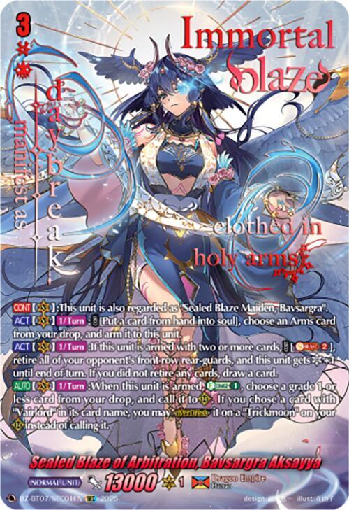 Sealed Blaze of Arbitration Bavsargra Aksayya