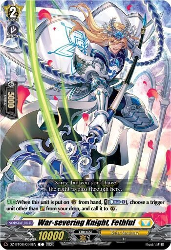 War severing Knight Fethful