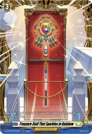 Treasure Staff That Sparkles in Rainbow