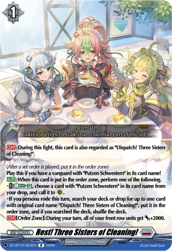 Rest! Three Sisters of Cleaning!