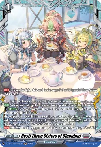 Rest! Three Sisters of Cleaning!