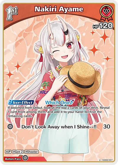 Nakiri Ayame (hSD02-007 U · 2nd art)