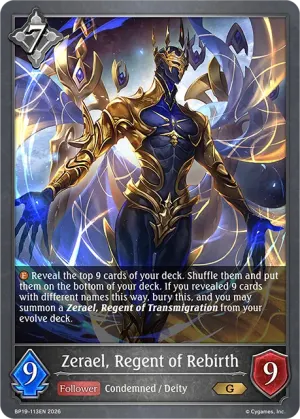 Zerael, Regent of Rebirth