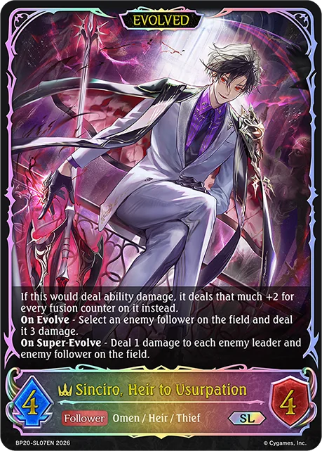 Sinciro, Heir to Usurpation (Evolved)